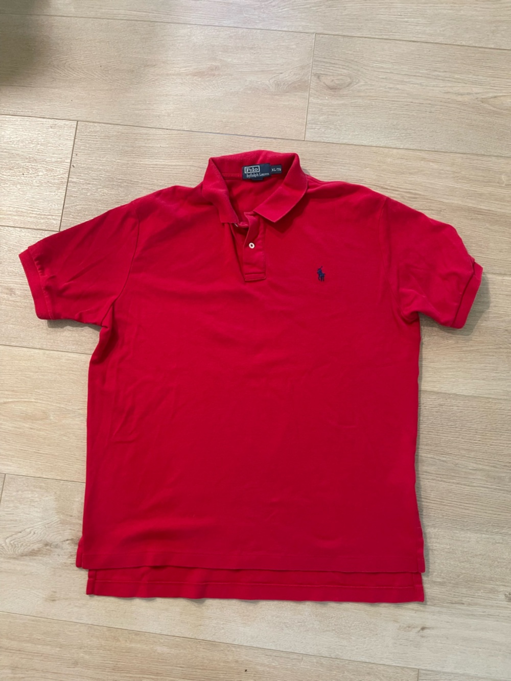 Ralph Lauren Men’s Red Polo with Navy Pony Logo